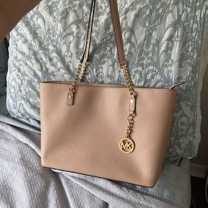 Michael Kors Rose Gold Leather Purse